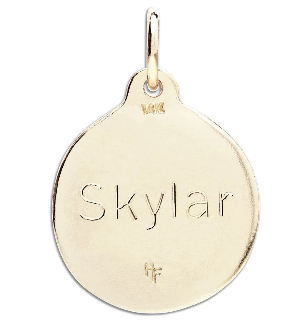 Joy Disk Charm With Diamond