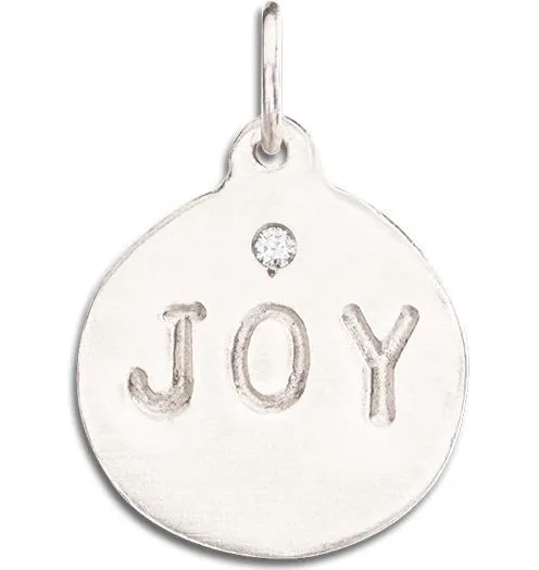Joy Disk Charm With Diamond