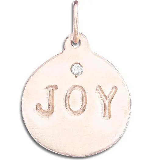 Joy Disk Charm With Diamond