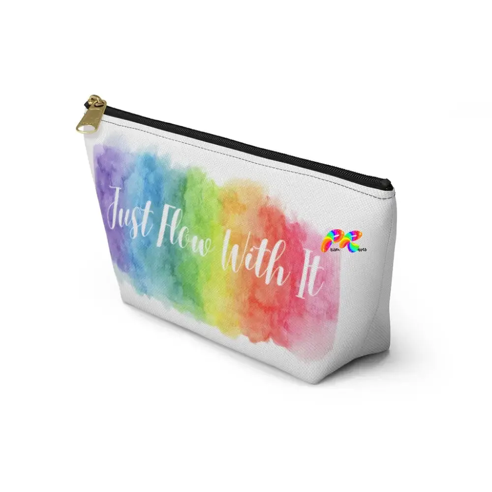 Just Flow With It Rainbow Cloud Accessory Pouch
