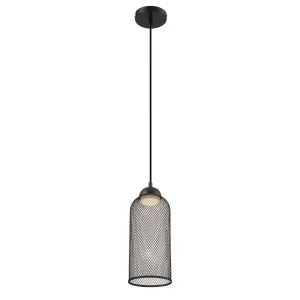 Kenmore 8 in .LED Pendant Light Black Finish