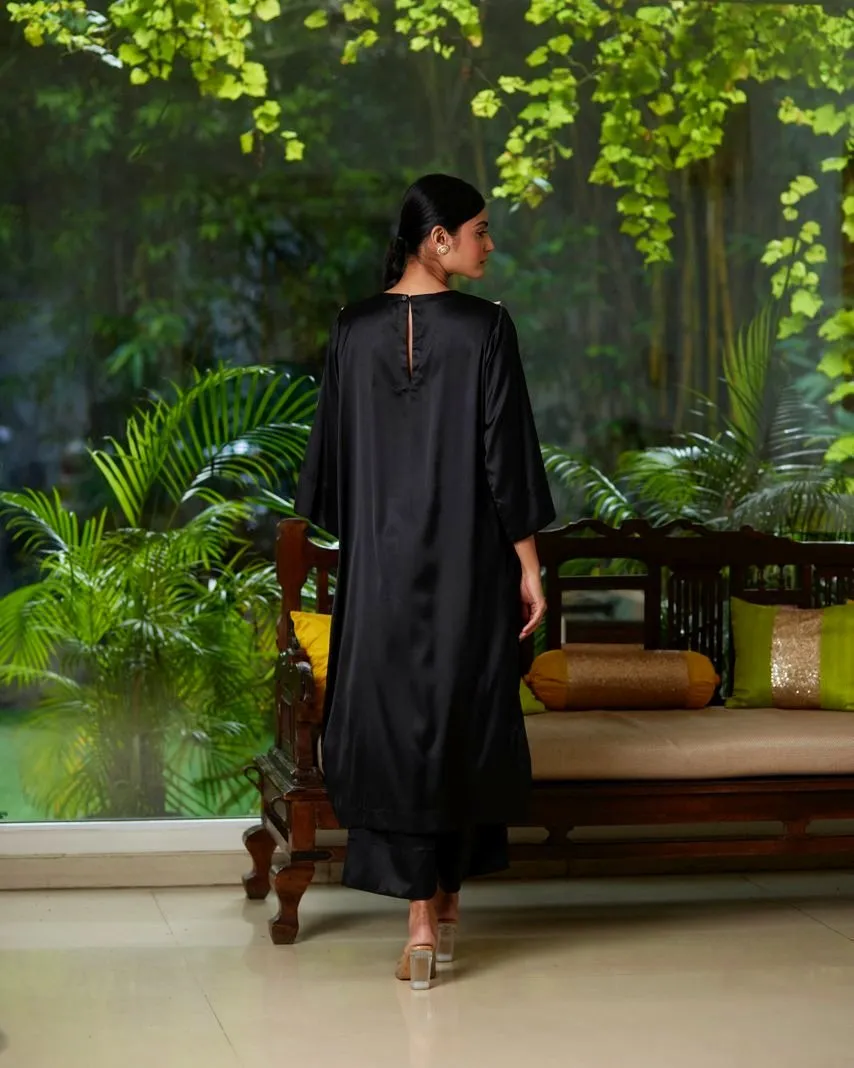 Kurta Set - Black/Gold