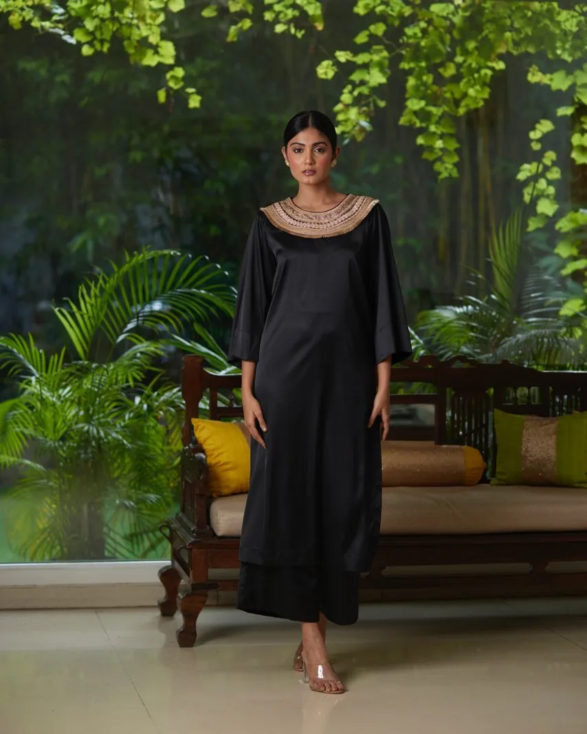 Kurta Set - Black/Gold