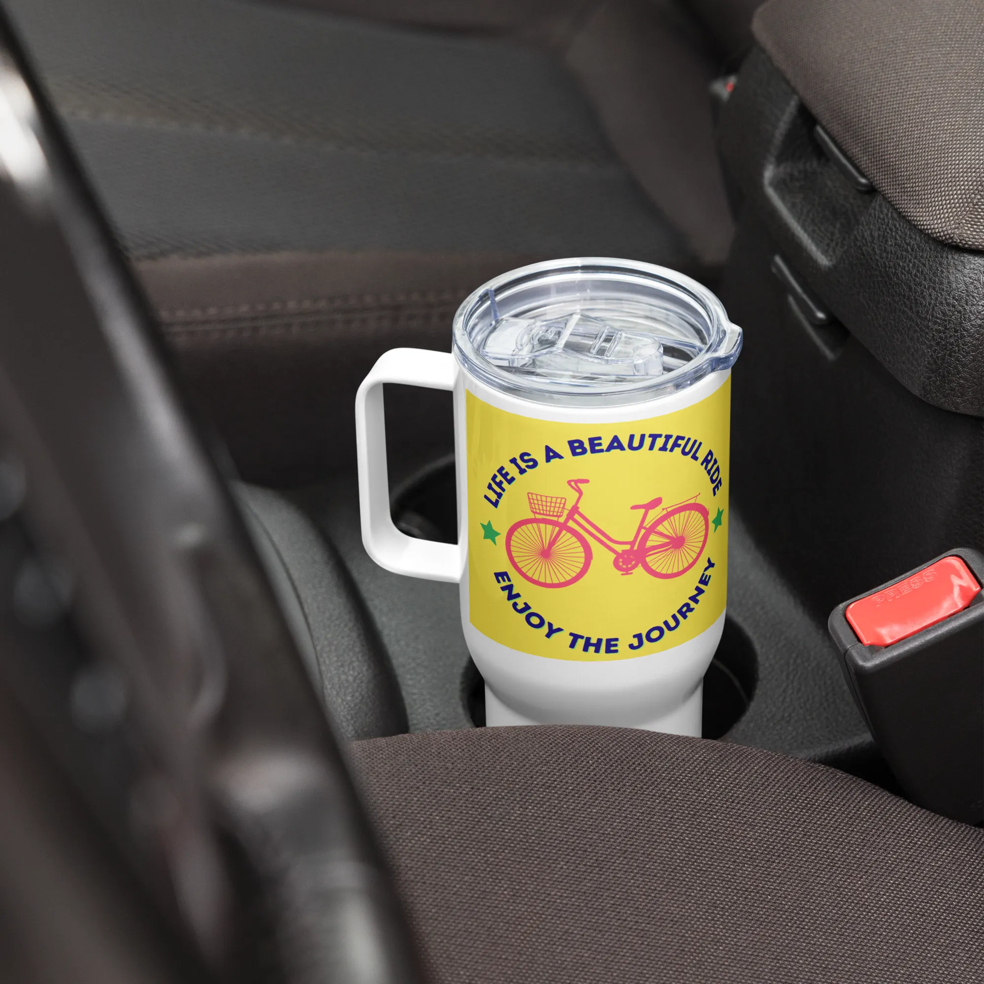 Life is a beautiful ride, All purpose Travel mug