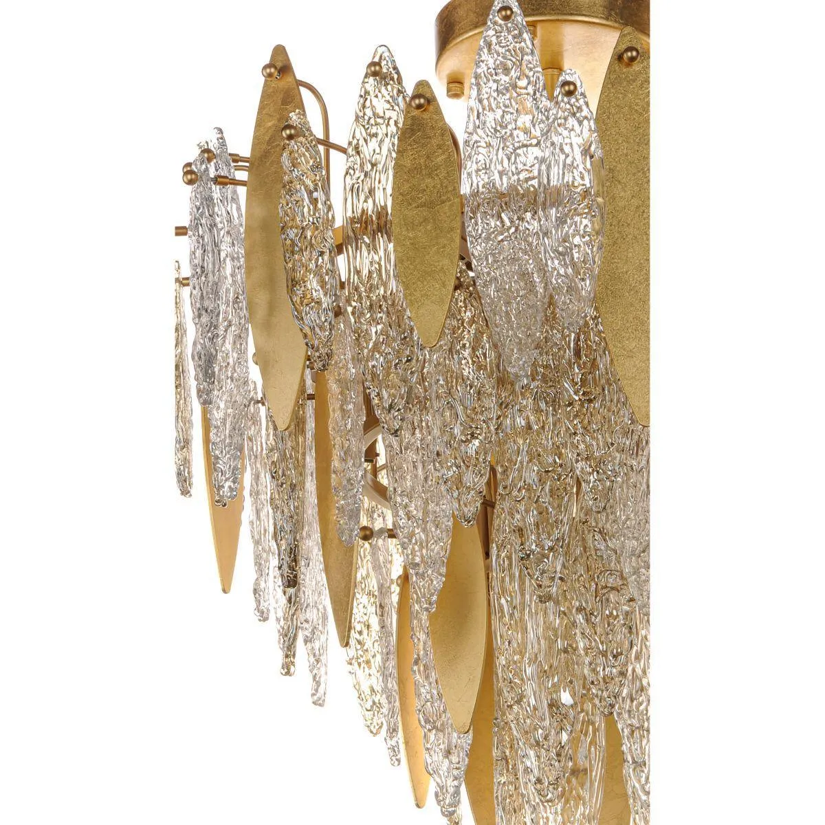 Majestic 29 in. Flush Mount Light Gold Finish
