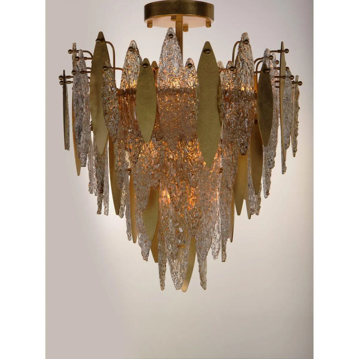 Majestic 29 in. Flush Mount Light Gold Finish