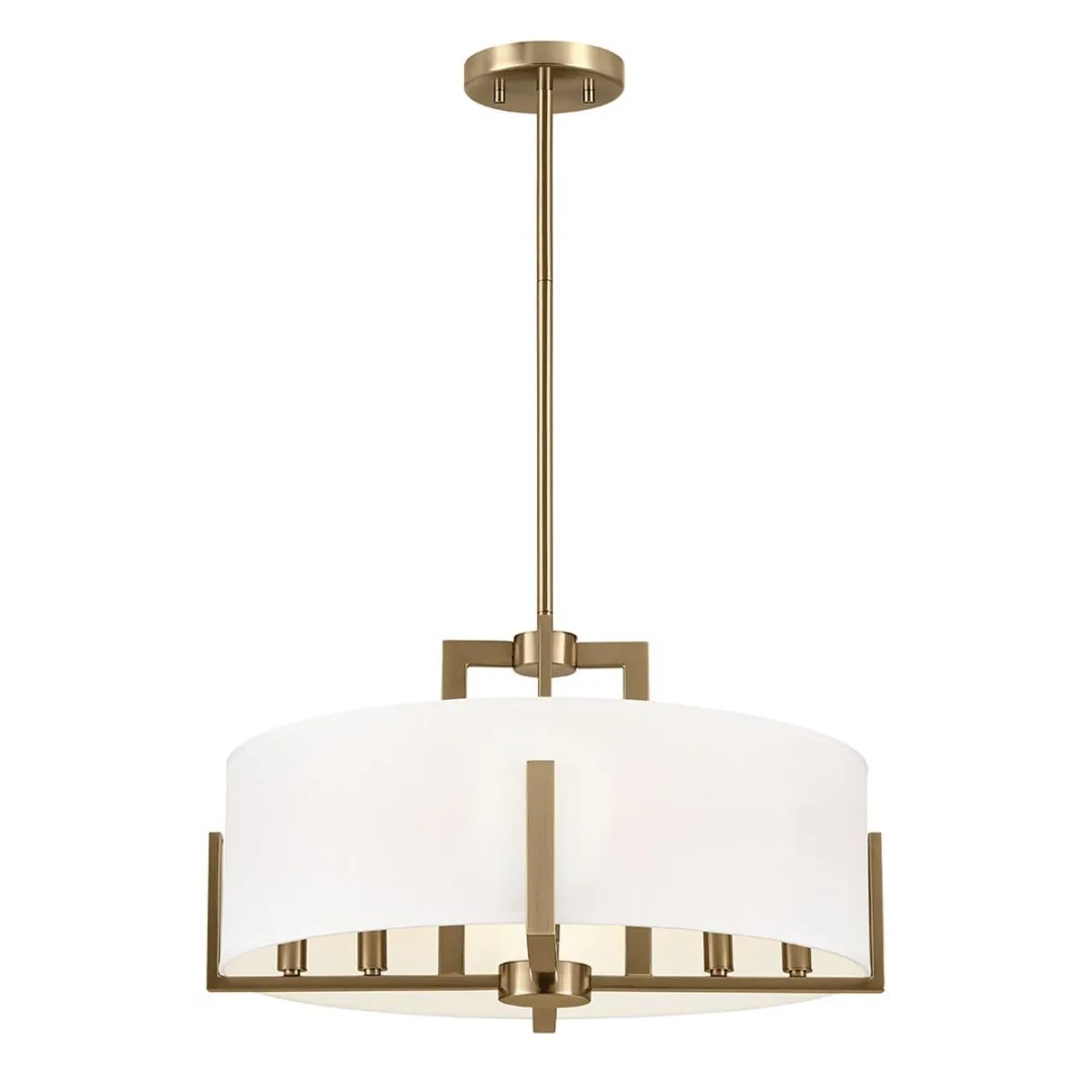 Malen 20 in. 8 Lights Semi-flush Mount Light Champagne Bronze Finish