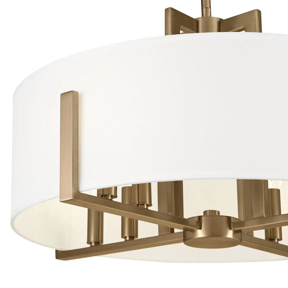 Malen 20 in. 8 Lights Semi-flush Mount Light Champagne Bronze Finish