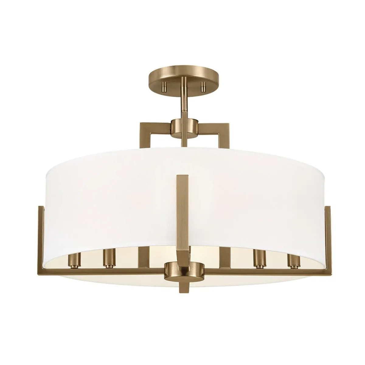 Malen 20 in. 8 Lights Semi-flush Mount Light Champagne Bronze Finish