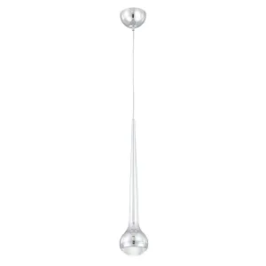 MICRO 4 in. LED Pendant Light 4000K Silver finish