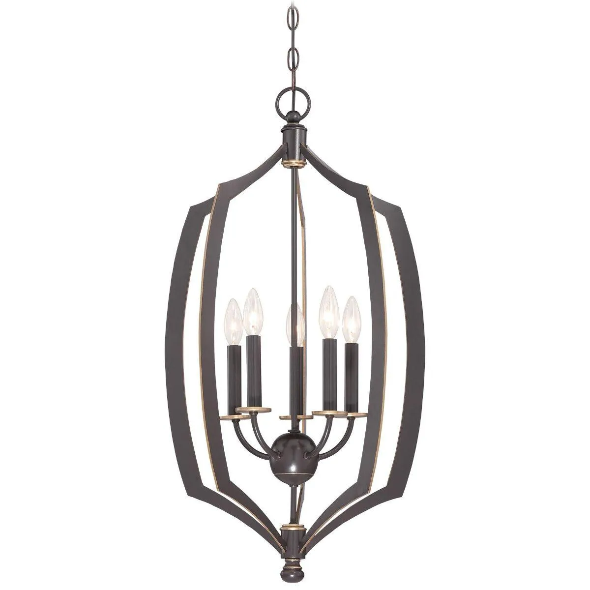 Middletown 17 in. 5 Lights Pendant Light Bronze Finish