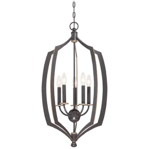 Middletown 17 in. 5 Lights Pendant Light Bronze Finish