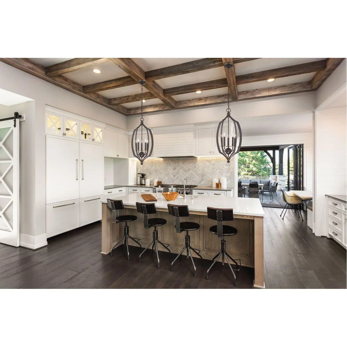 Middletown 17 in. 5 Lights Pendant Light Bronze Finish