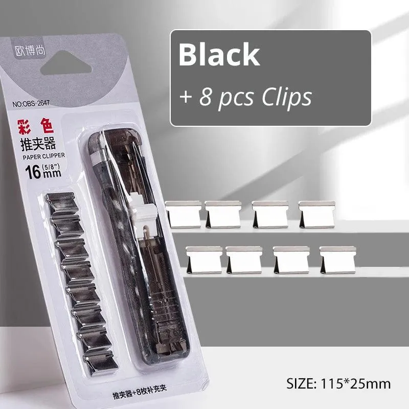 Mini Traceless Reusable Hand Clamp Push Stapler