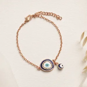 Minimalist Blue Evil Eye Bracelet