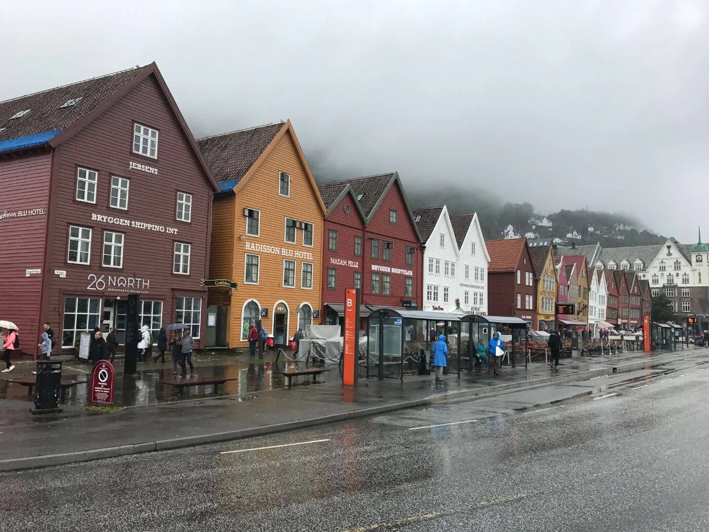 Misty Bergen (Bryggen) Norway - Framed Prints
