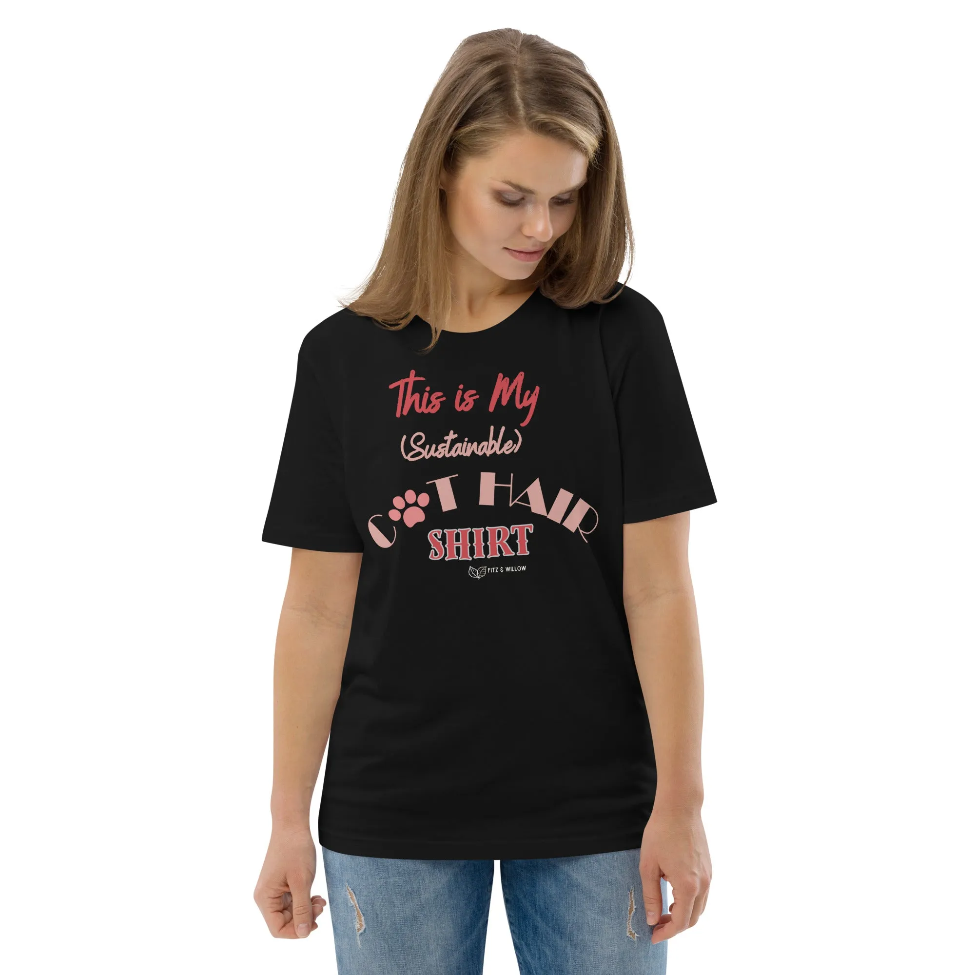 My cat fur sustainable T-shirt