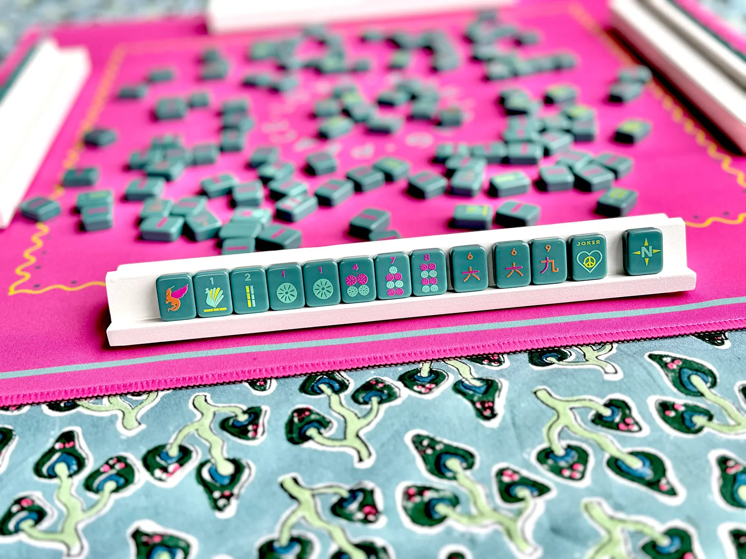 OG Travel Mahjong Set - Teal Tiles
