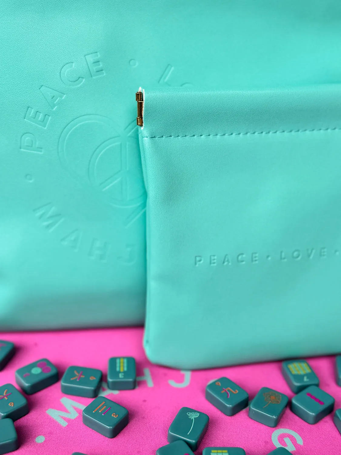 OG Travel Mahjong Set - Teal Tiles
