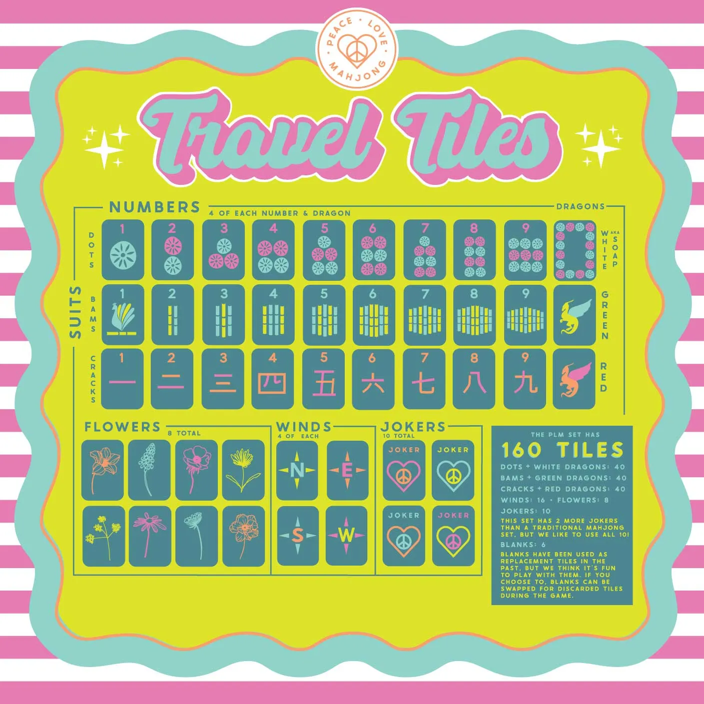 OG Travel Mahjong Set - Teal Tiles