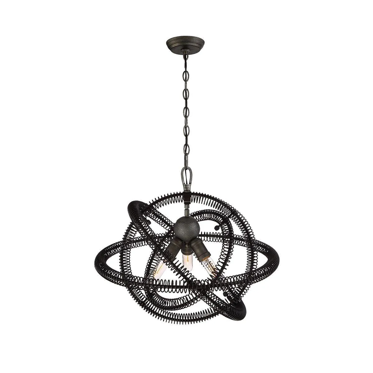 Orbita 23 in. 3 Lights Chandelier Bronze Finish