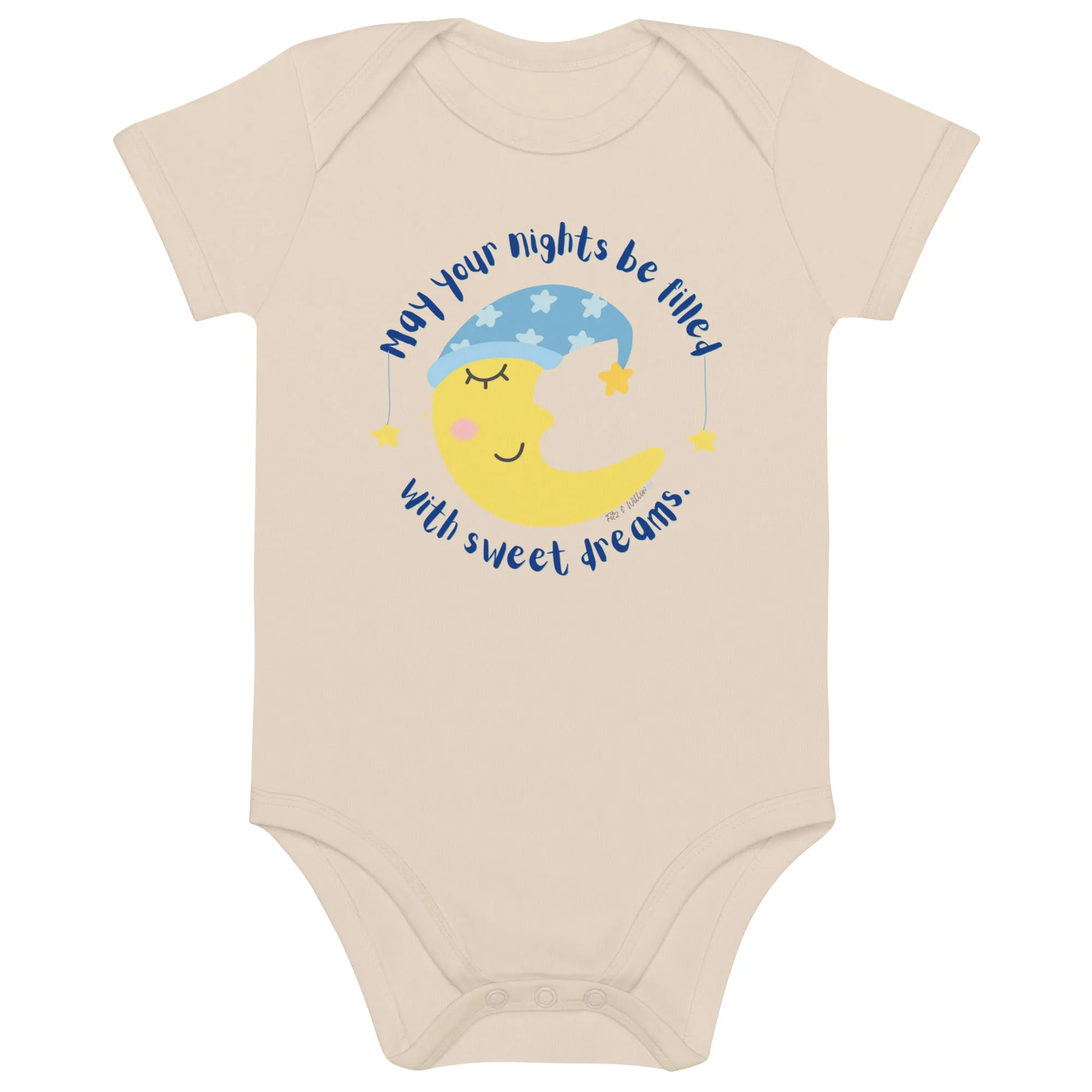 Organic cotton baby bodysuit, Sweet Dreams
