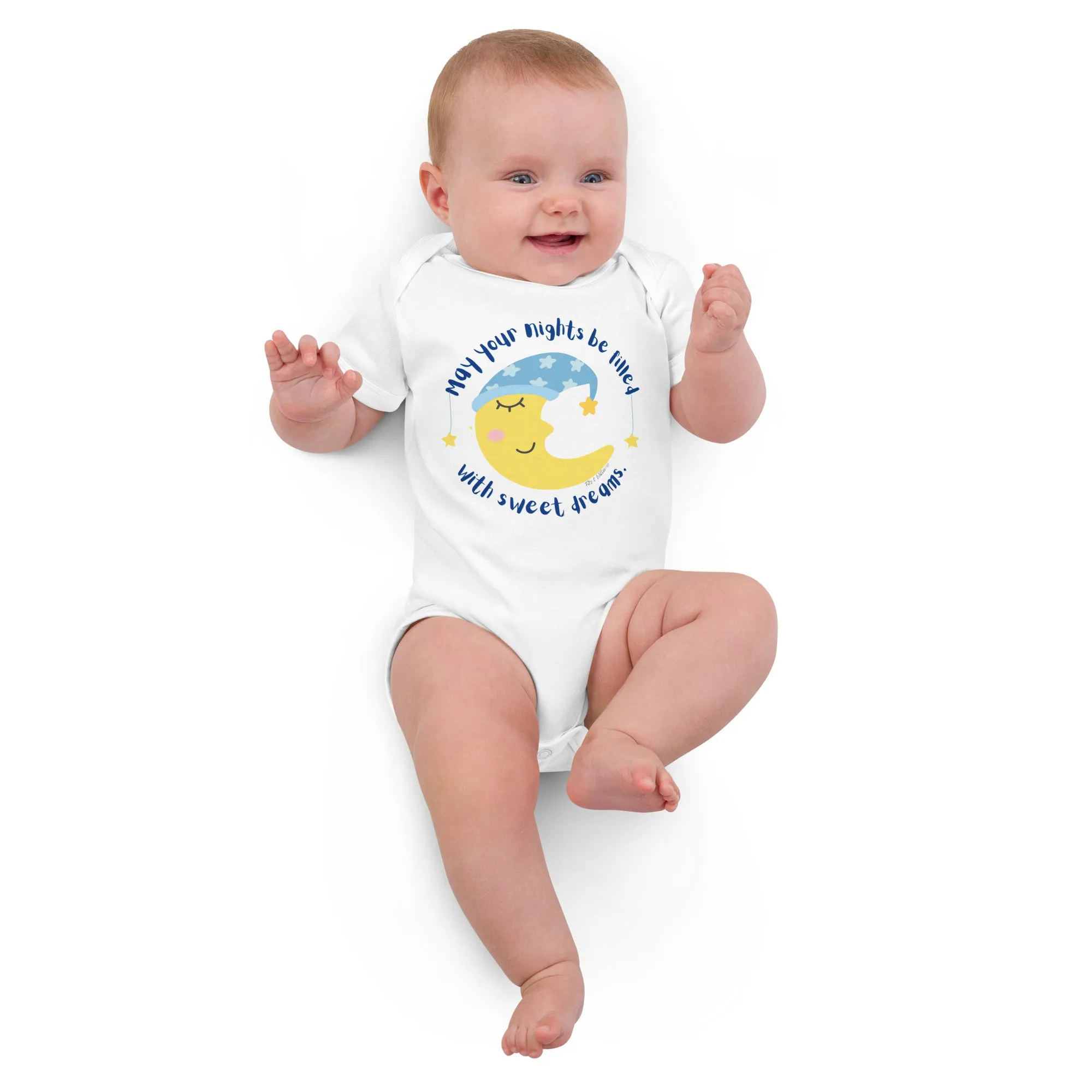 Organic cotton baby bodysuit, Sweet Dreams