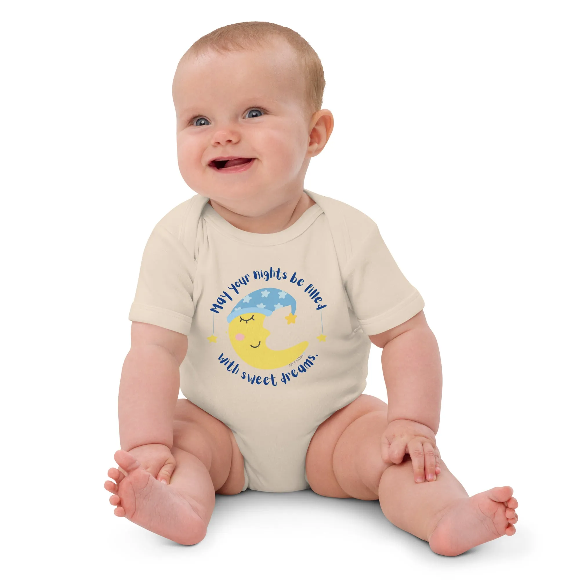 Organic cotton baby bodysuit, Sweet Dreams