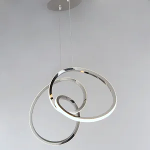 Perpetual 37 in. LED Pendant Light Chrome Finish