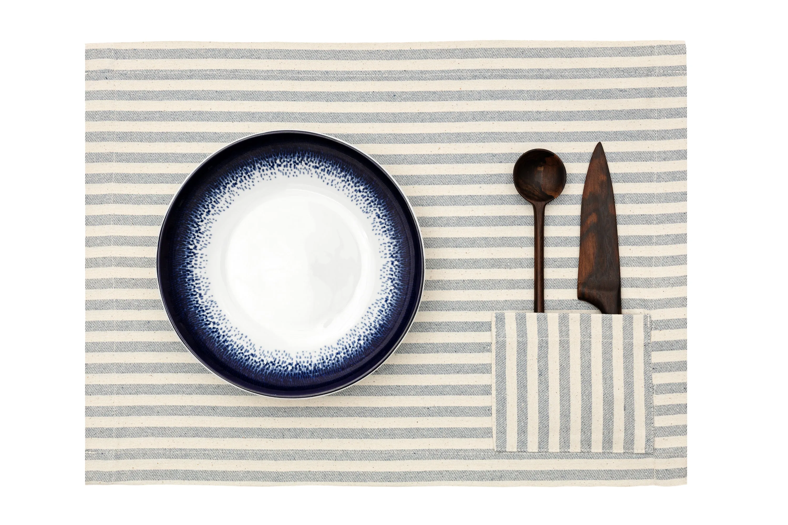 Placemats Set Sustainable Cotton (Blue) | Eco-Friendly
