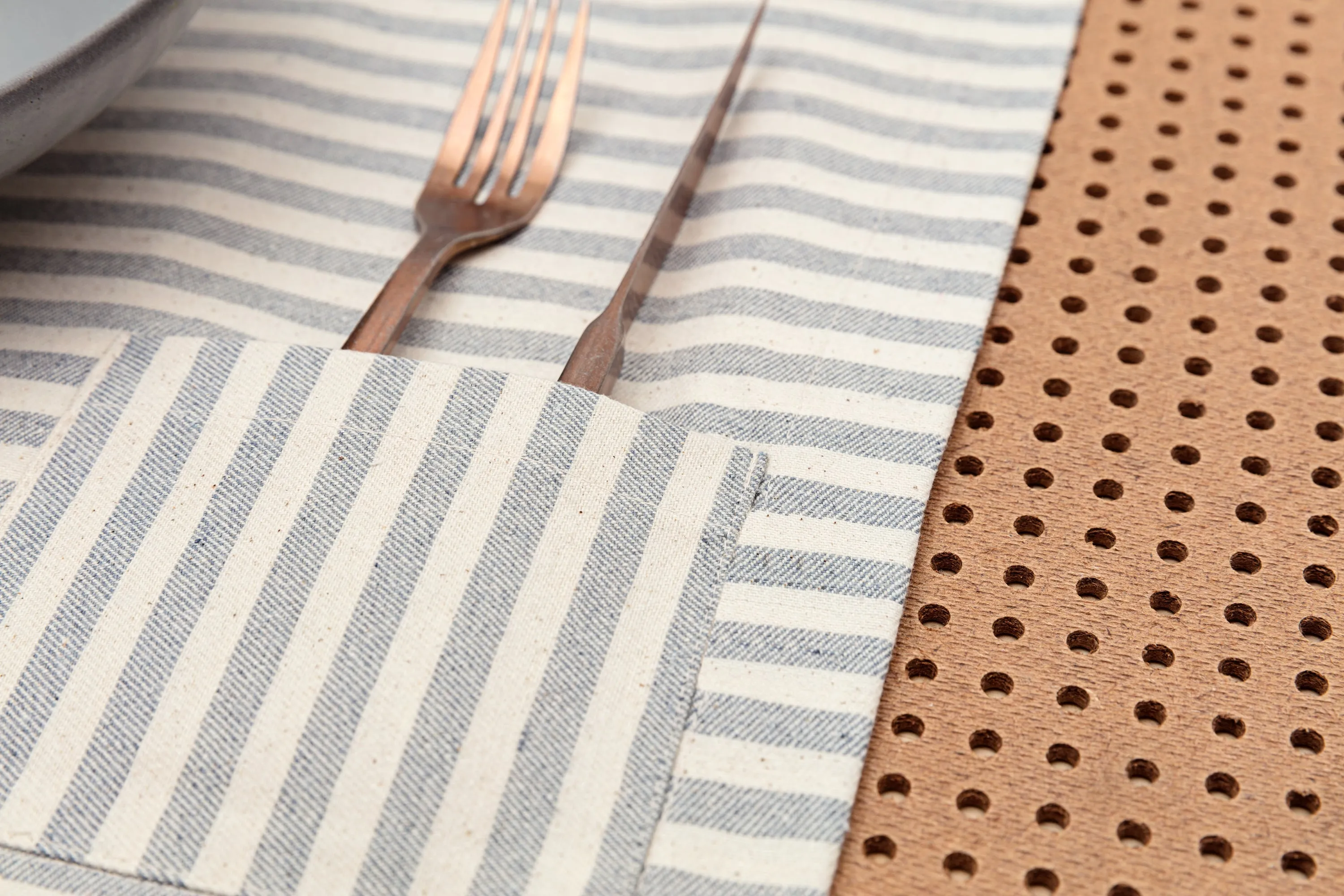 Placemats Set Sustainable Cotton (Blue) | Eco-Friendly