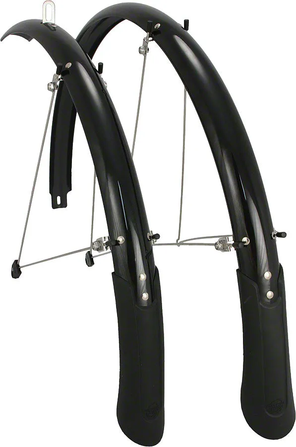 PLANET BIKE CASCADIA 700C X 45 FENDER SET: BLACK (700C X 25-35)