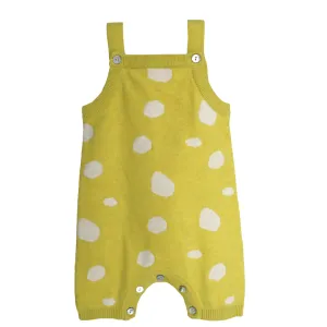 Polka Baby Lemon Romper Lemon colour I 100% Organic Cotton