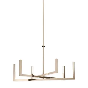Priam 28 in. LED Chandelier Polished Nickel finish