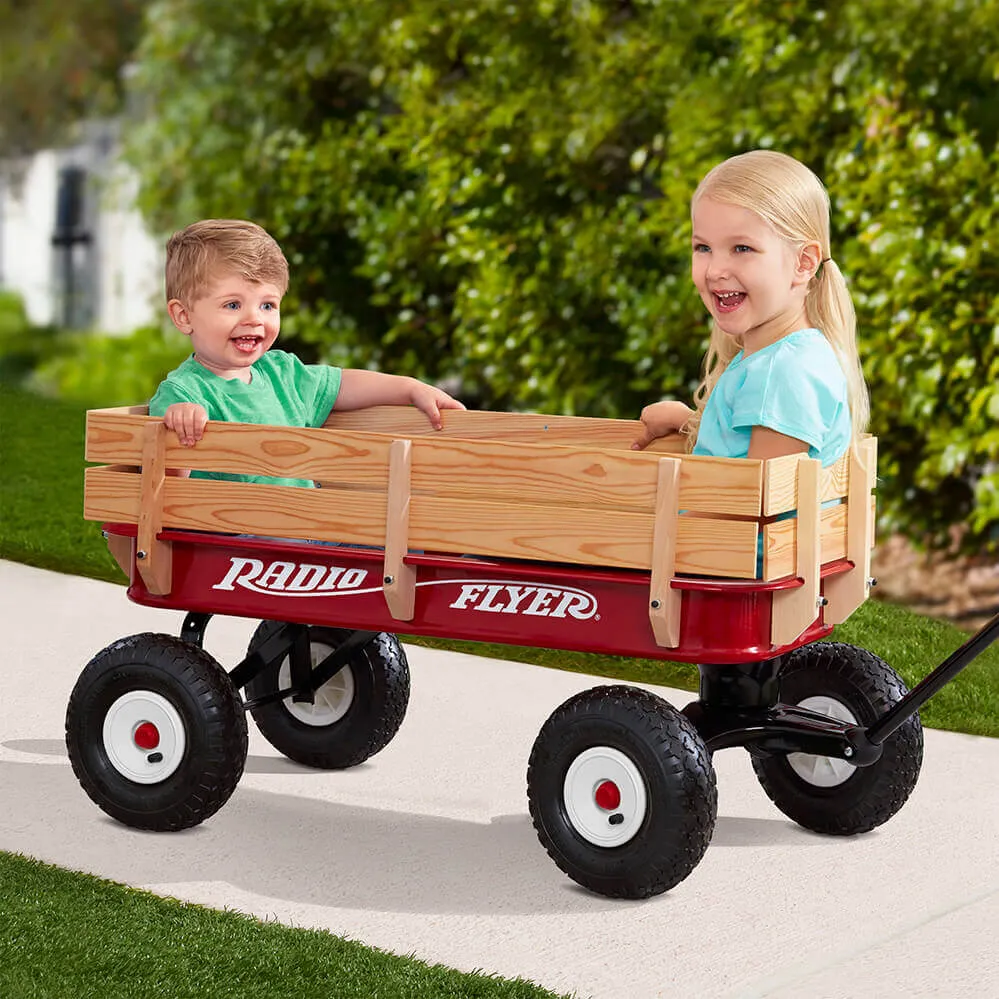 Radio Flyer All Terrain Steel & Wood Wagon