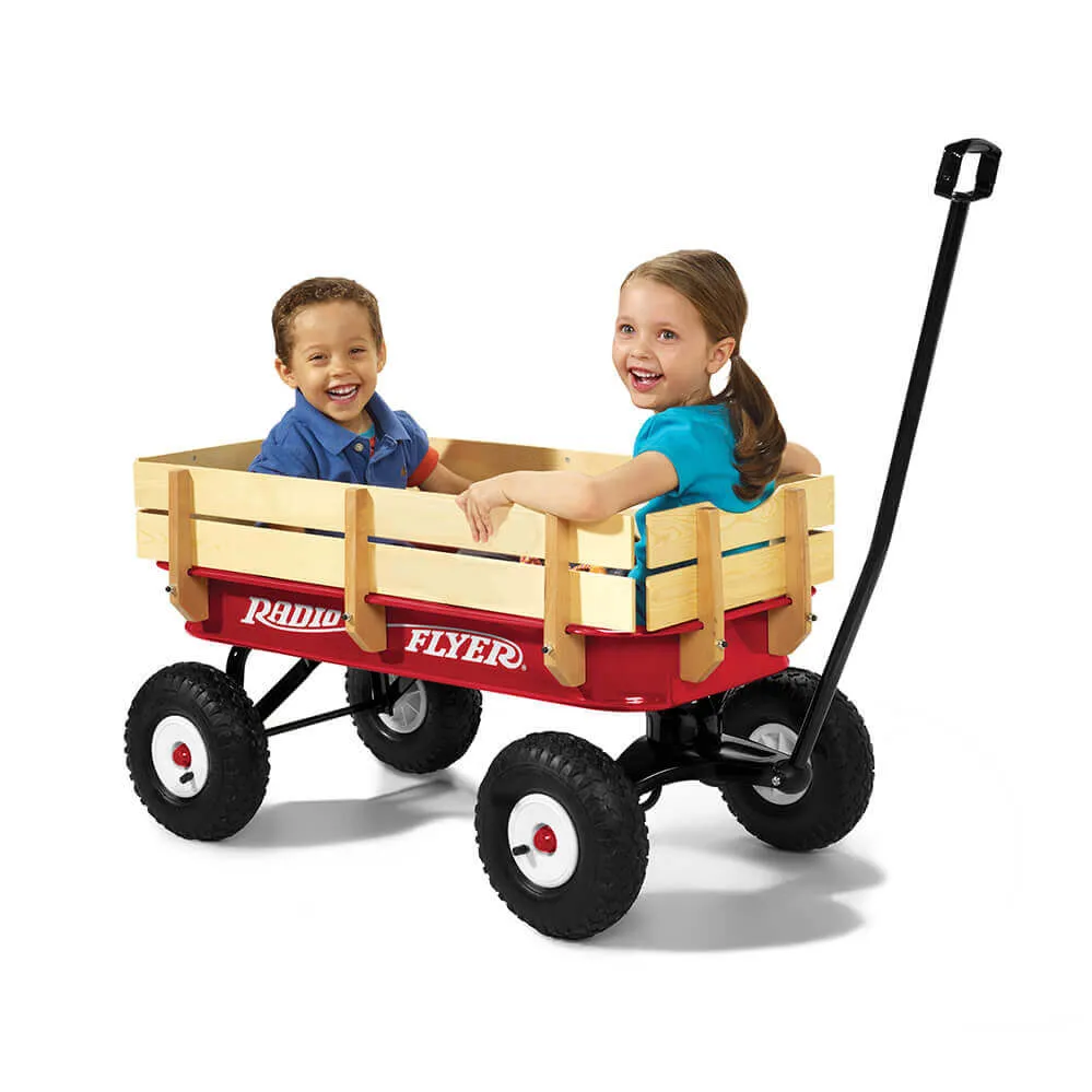 Radio Flyer All Terrain Steel & Wood Wagon