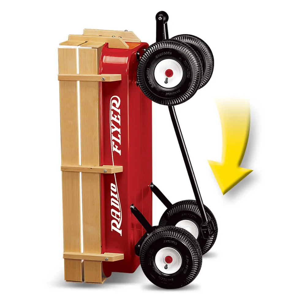 Radio Flyer All Terrain Steel & Wood Wagon