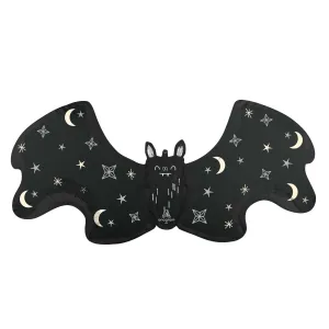 Satin Black Bat Supershape Balloon, 40 Inches, 1 Count