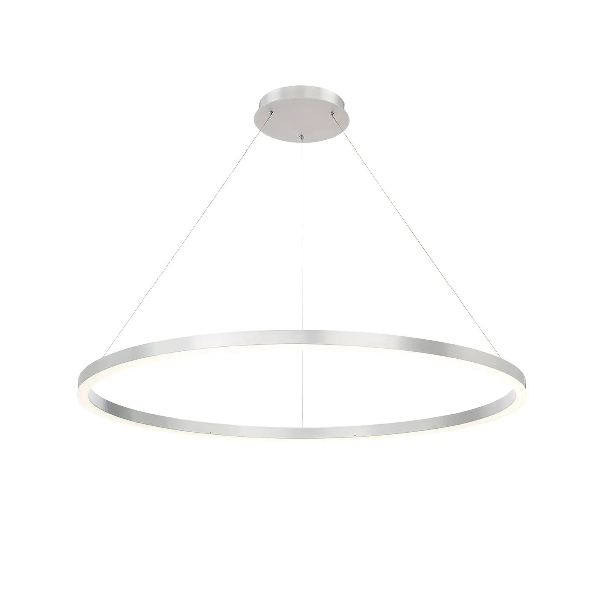 Spunto 47 in. LED Chandelier Silver Finish