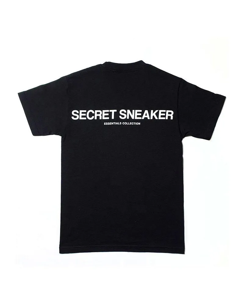 SSS ESSENTIALS SIGNATURE LOGO TEE BLACK