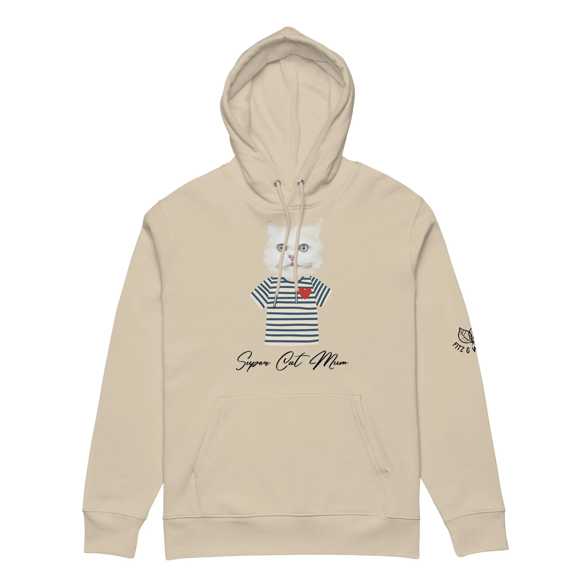 Super Cat Mum, eco hoodie