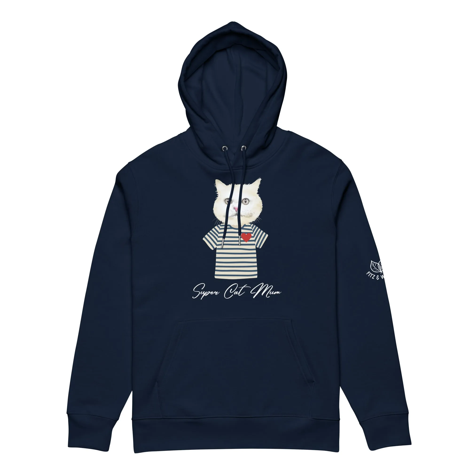 Super Cat Mum, eco hoodie
