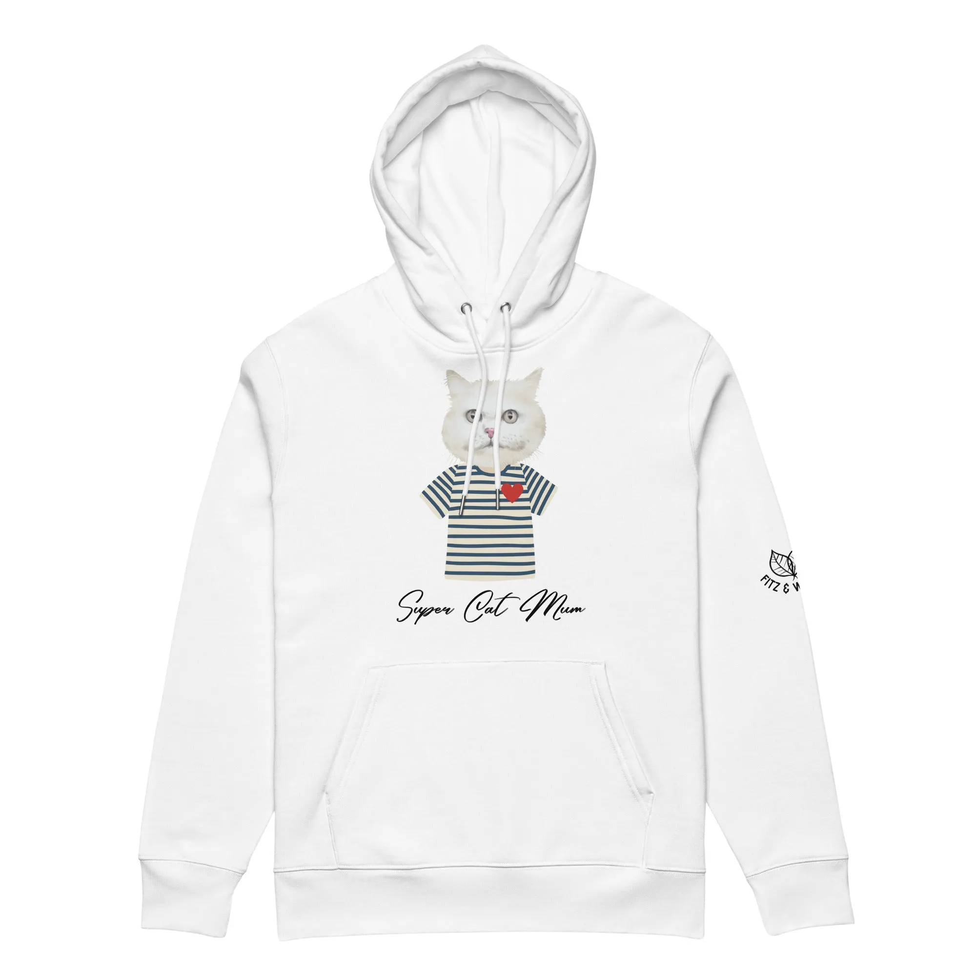 Super Cat Mum, eco hoodie
