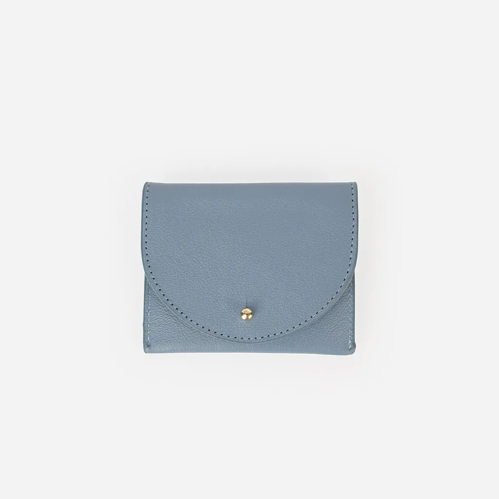 The Cardholder Faded Denim Micro Pebble
