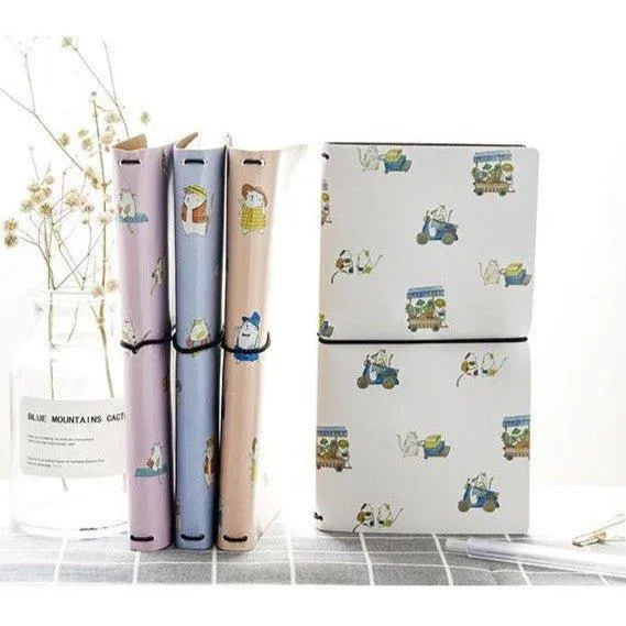 Themo Cat Story Boxed Multifunctional Business Card Storage Notebook Diary Handbook NP-H7TAY-313