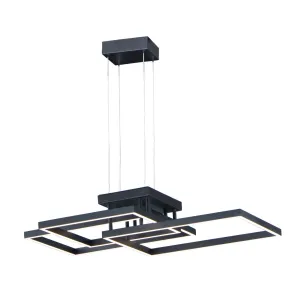 Traverse 36 in. LED Pendant Light Black finish