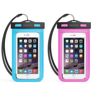 Universal WaterProof Cell Phone Pouch 2-Pack Water Phone Cases Full Protection