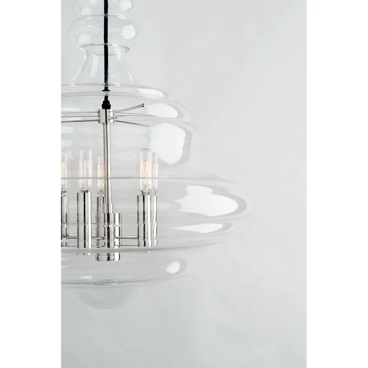 Washington 20 in. 5 Lights Pendant Light Polished Nickel Finish