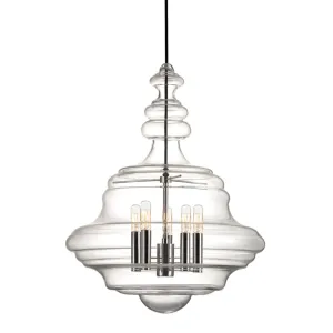 Washington 20 in. 5 Lights Pendant Light Polished Nickel Finish