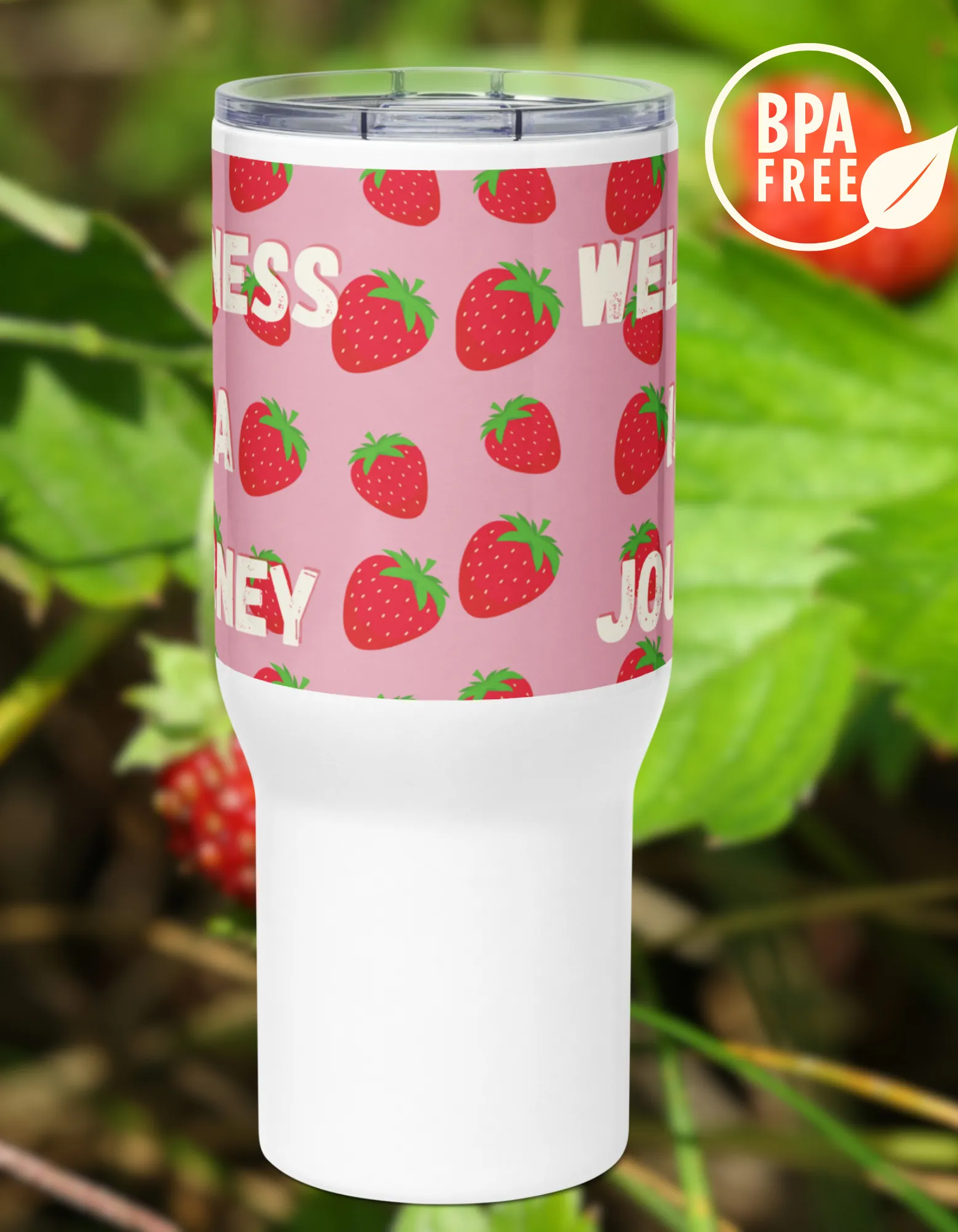 Wellness, Travel mug with a handle